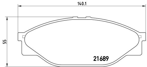 Bremsbelagsatz, Scheibenbremse BREMBO P 83 023