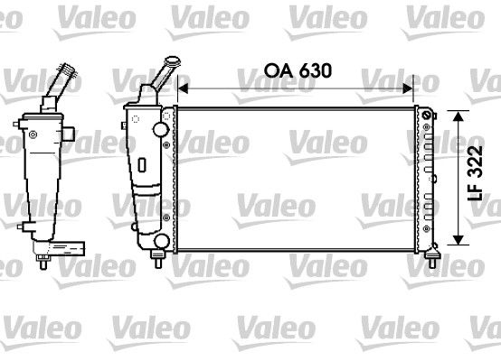 Kühler, Motorkühlung VALEO 734238