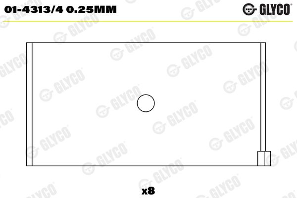 Pleuellager GLYCO 01-4313/40.25MM