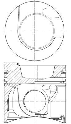 Kolben MAHLE 227PI00160000