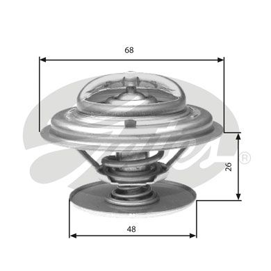 Thermostat, Kühlmittel GATES TH32882G1