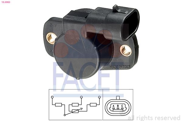 Sensor, Drosselklappenstellung FACET 10.5083