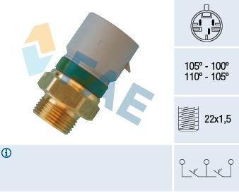Temperaturschalter, Kühlerlüfter FAE 38350
