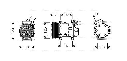 Kompressor, Klimaanlage AVA QUALITY COOLING rtk401