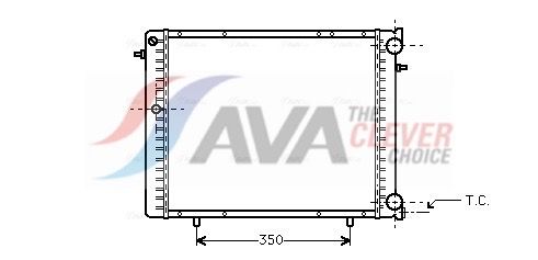 Kühler, Motorkühlung AVA QUALITY COOLING RT2125