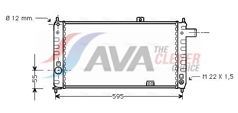 Kühler, Motorkühlung AVA QUALITY COOLING OL2050