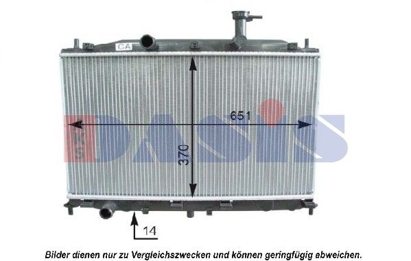 Kühler, Motorkühlung AKS DASIS 560028N