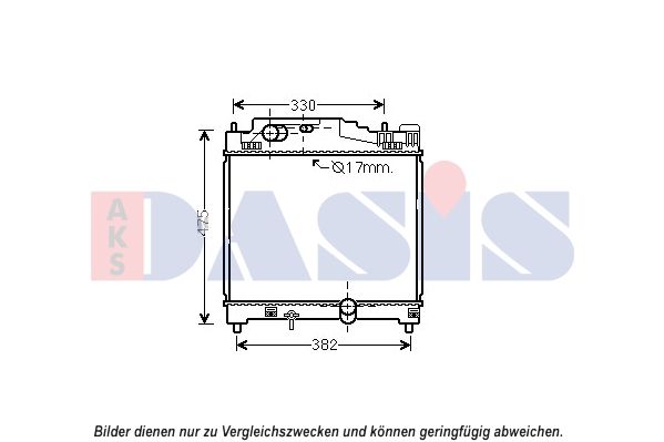 Kühler, Motorkühlung AKS DASIS 210249N