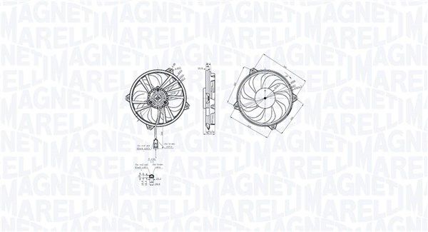Lüfter, Motorkühlung MAGNETI MARELLI 069422855010