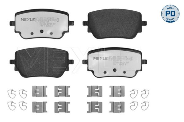 Bremsbelagsatz Bremsbeläge MEYLE 025 229 8718/PD