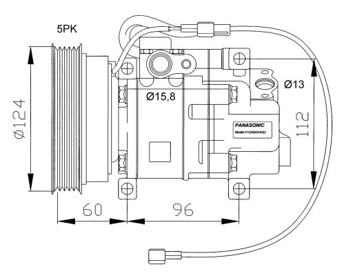 Kompressor, Klimaanlage NRF 32099G