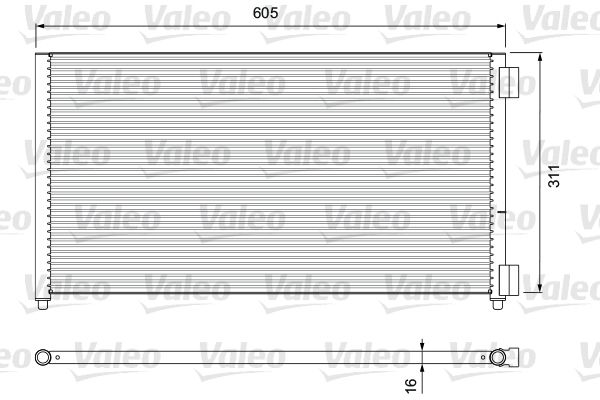 Kondensator, Klimaanlage VALEO 817799
