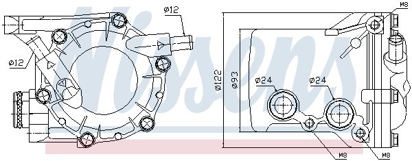 Ölkühler, Motoröl NISSENS 90583
