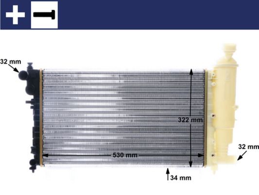 Kühler, Motorkühlung MAHLE CR169000S