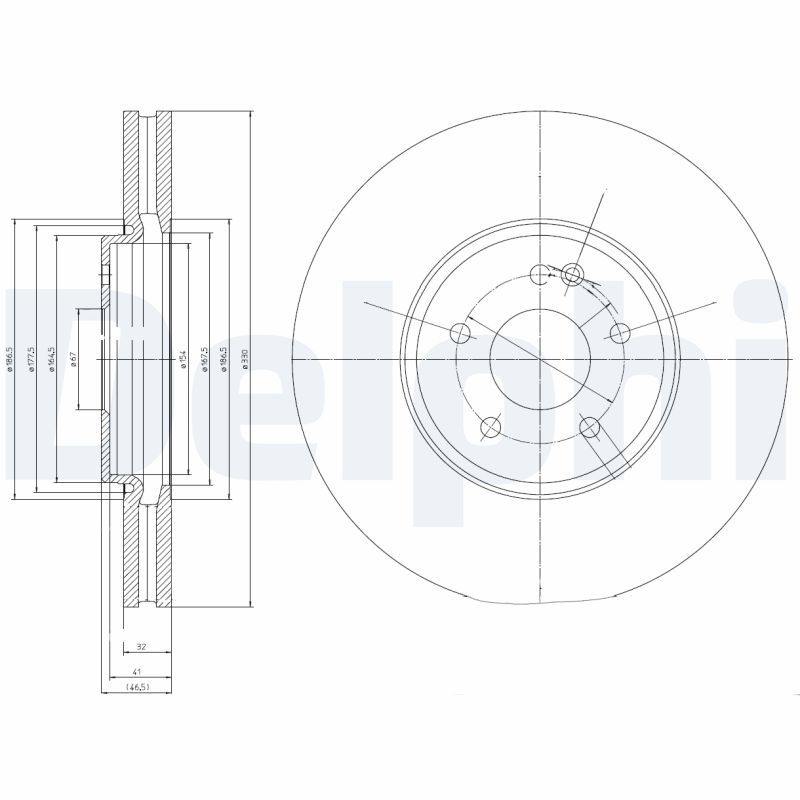 Bremsscheibe DELPHI BG9020