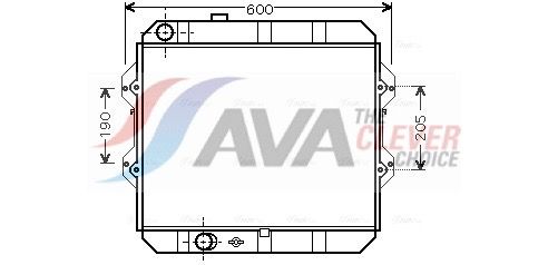 Kühler, Motorkühlung AVA QUALITY COOLING TO2292