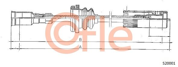 Tachowelle COFLE S20001