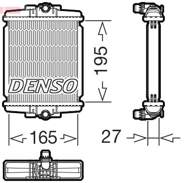 Kühler, Motorkühlung DENSO DRM05077