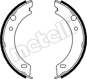 Bremsbackensatz, Feststellbremse METELLI 53-0477