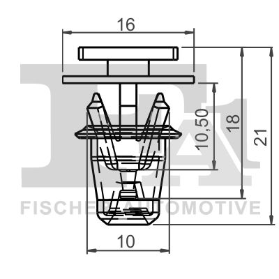 Clip, Zier-/Schutzleiste FA1 12-40030.5