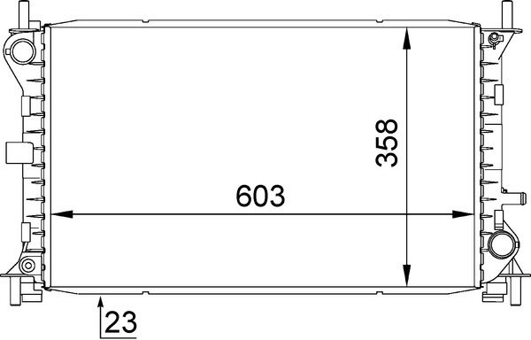 Kühler, Motorkühlung MAHLE CR627000S