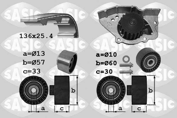 Wasserpumpe + Zahnriemensatz SASIC 3900041