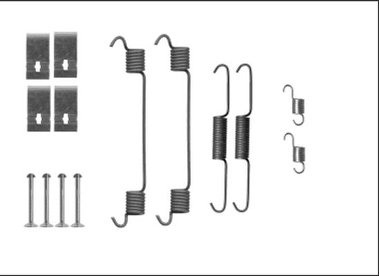 Zubehörsatz, Bremsbacken TEXTAR 97041700