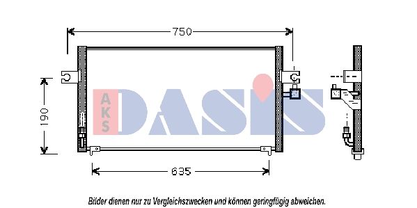 Kondensator, Klimaanlage AKS DASIS 072002N