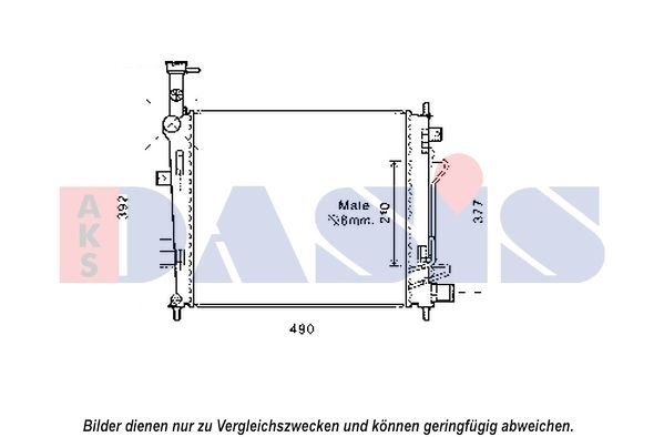 Kühler, Motorkühlung AKS DASIS 510164N