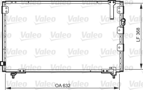 Kondensator, Klimaanlage VALEO 818105