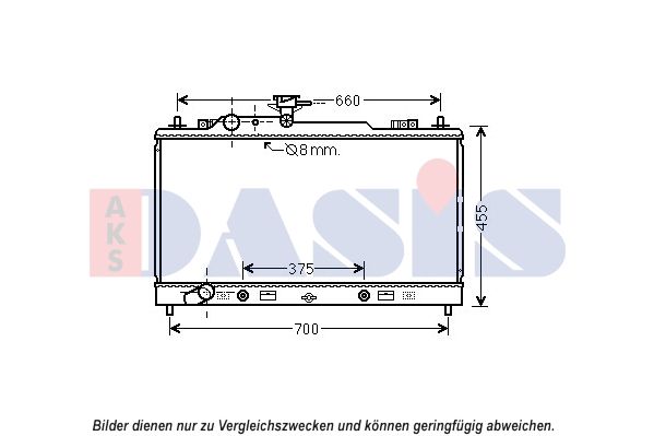 Kühler, Motorkühlung AKS DASIS 110080N