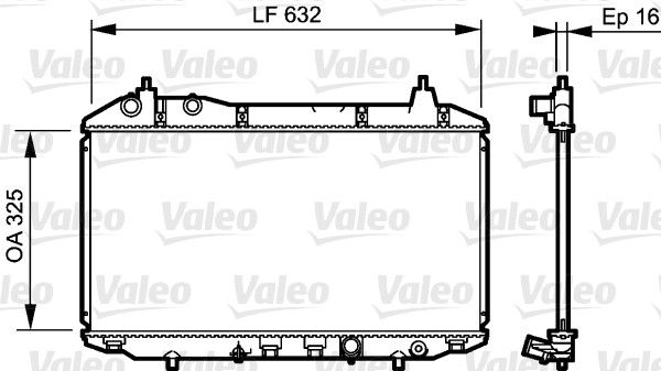 Kühler, Motorkühlung VALEO 735241