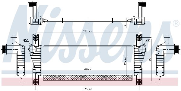 Ladeluftkühler NISSENS 961581