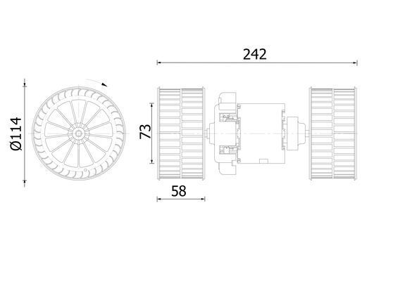 Innenraumgebläse MAHLE AB87000S