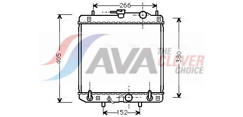 Kühler, Motorkühlung AVA QUALITY COOLING DU2045