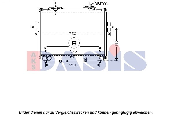 Kühler, Motorkühlung AKS DASIS 510088N