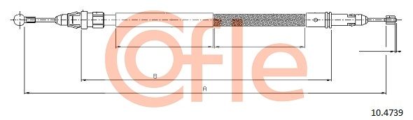 Seilzug Feststellbremse COFLE 10.4739