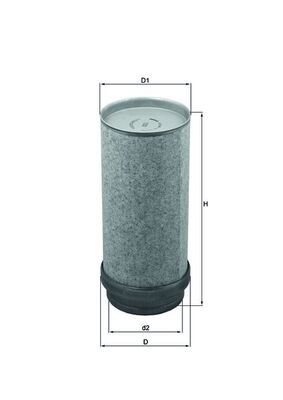 Sekundärluftfilter MAHLE LXS282