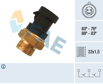 Temperaturschalter, Kühlerlüfter FAE 38200