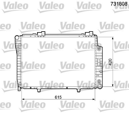 Kühler, Motorkühlung VALEO 731808