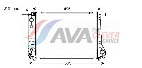 Kühler, Motorkühlung AVA QUALITY COOLING BW2087