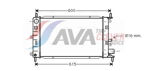 Kühler, Motorkühlung AVA QUALITY COOLING FD2149