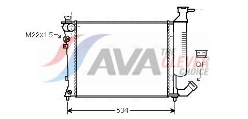 Kühler, Motorkühlung AVA QUALITY COOLING CNA2154