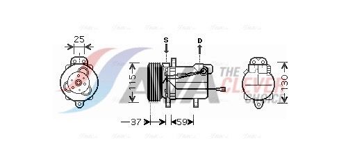 Kompressor, Klimaanlage AVA QUALITY COOLING SZAK092