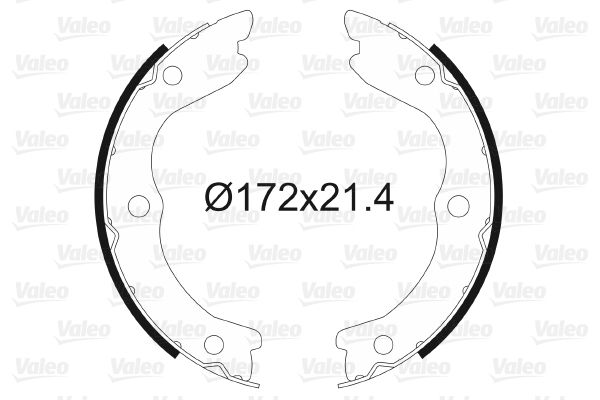 Bremsbackensatz, Feststellbremse VALEO 564177