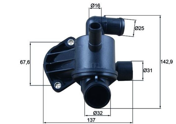 Thermostat, Kühlmittel MAHLE TH5787