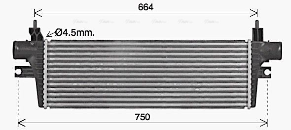 Ladeluftkühler AVA QUALITY COOLING to4774
