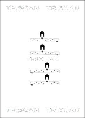 Zubehörsatz Scheibenbremsbelag TRISCAN 8105 291449
