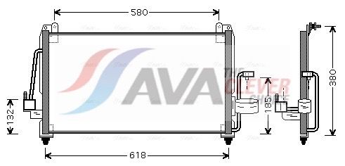 Kondensator, Klimaanlage AVA QUALITY COOLING DW5040