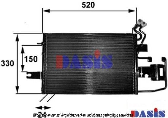 Kondensator, Klimaanlage AKS DASIS 492002N